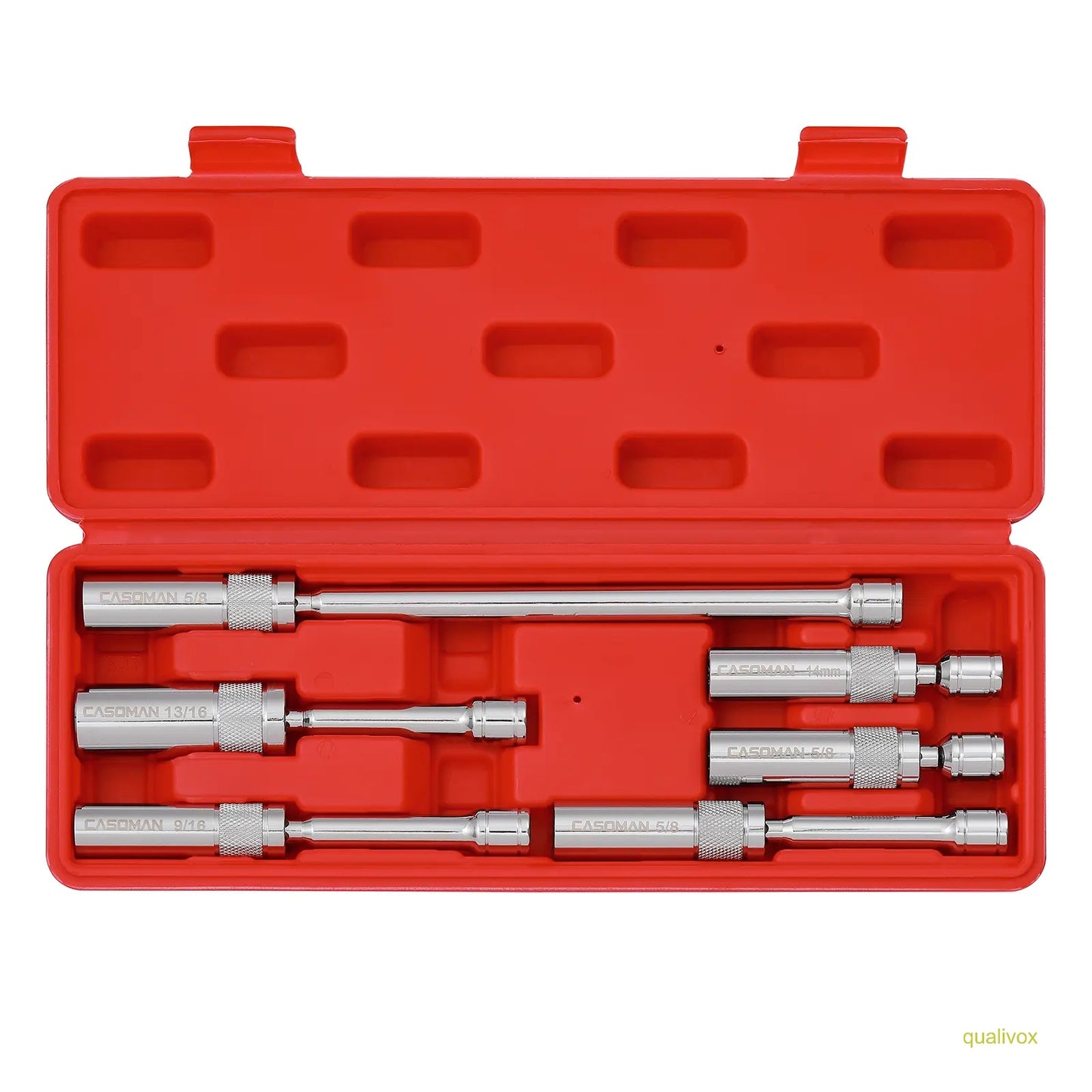 6PCS 3/8-Inch Drive Magnetic Swivel Spark Plug Socket Set